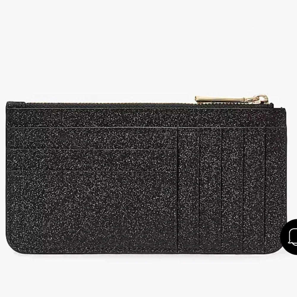 NIB Kate spade Large Slim Glitter Wallet